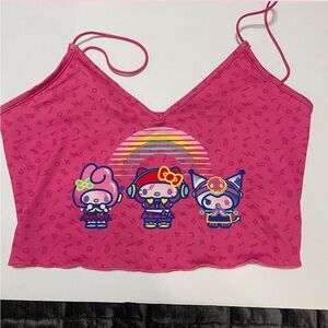 Hello kitty Cartoon Character Crop Top